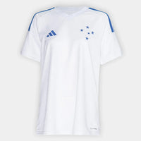 Camisa Cruzeiro II 2026/27 Torcedor Adidas Feminina - Branco+Azul